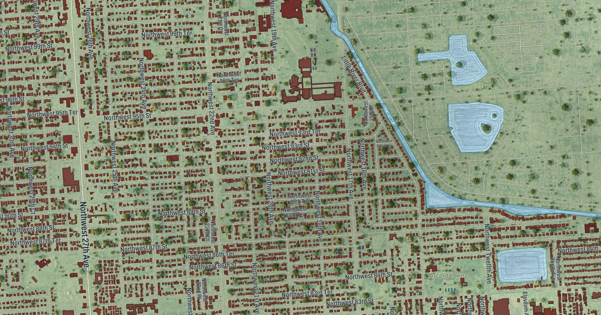 Map of West Little River, Florida in 2026