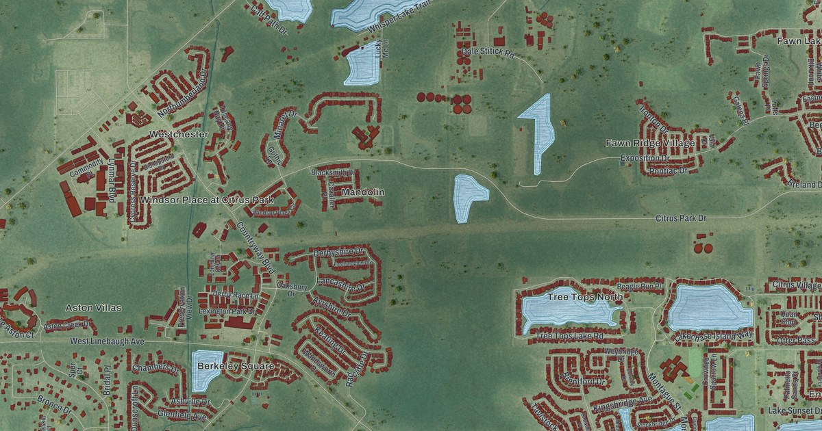 Map of Westchase, Florida in 2026