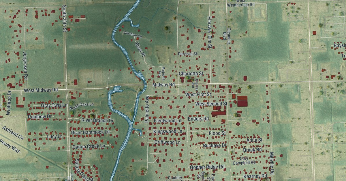 Map of White City, Florida in 2026
