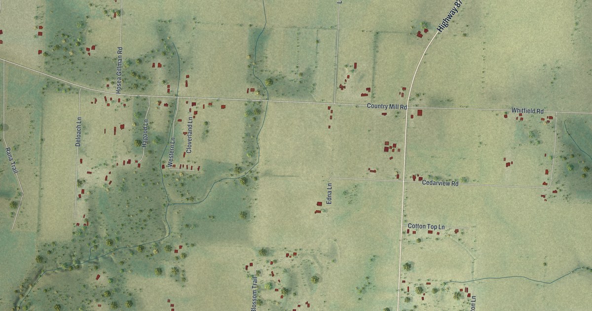Map of Whitfield, Santa Rosa County, Florida in 2026