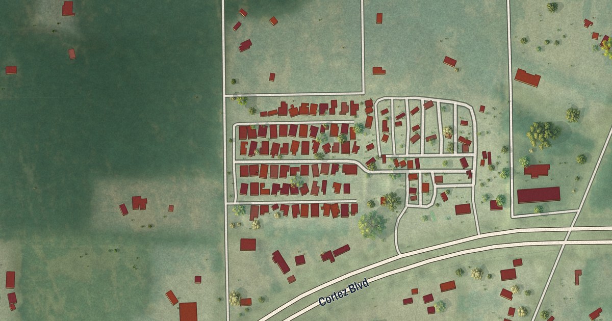 Map of Wiscon, Florida in 2026