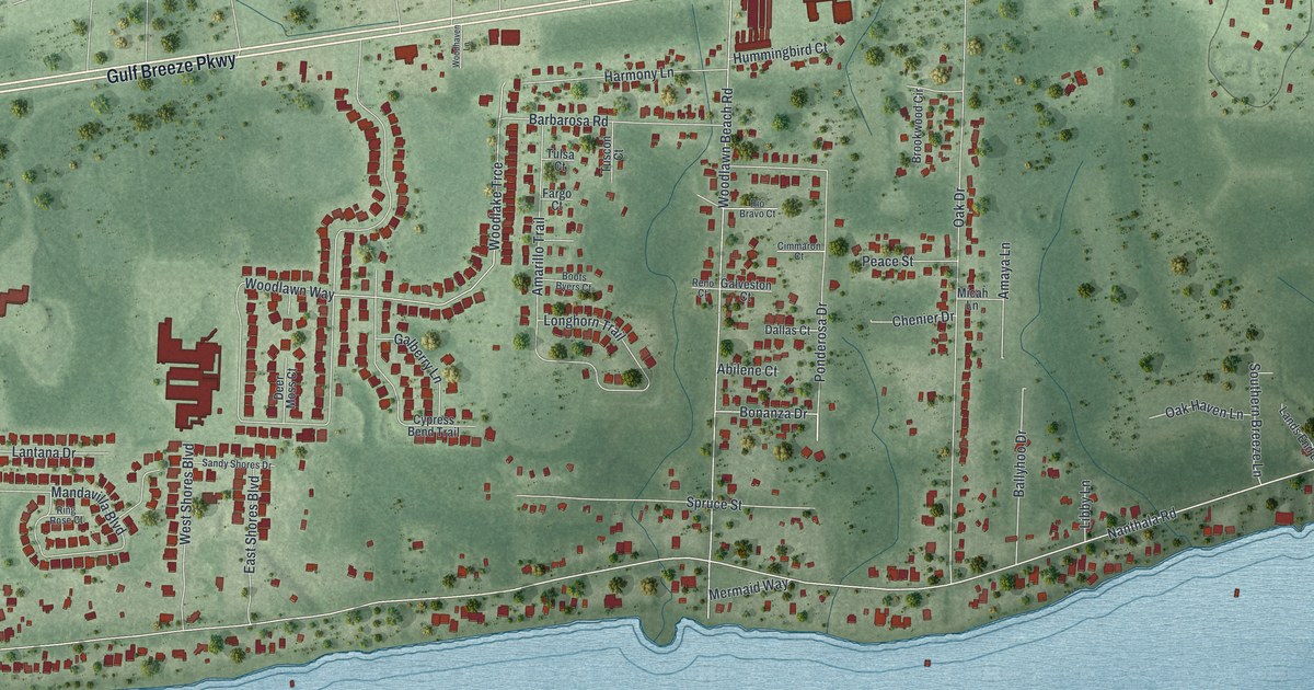Map of Woodlawn Beach, Florida in 2026