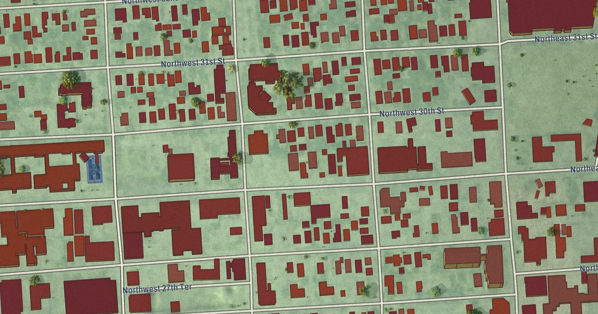 Detailed Map of Wynwood, Florida