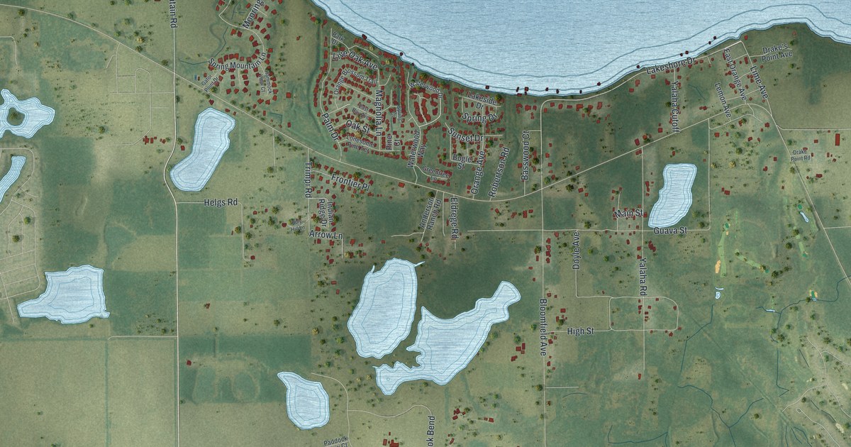 Map of Yalaha, Florida in 2026