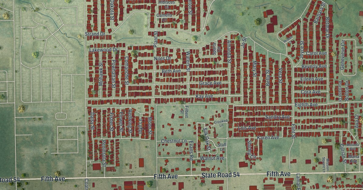 Map of Zephyrhills West, Florida in 2026