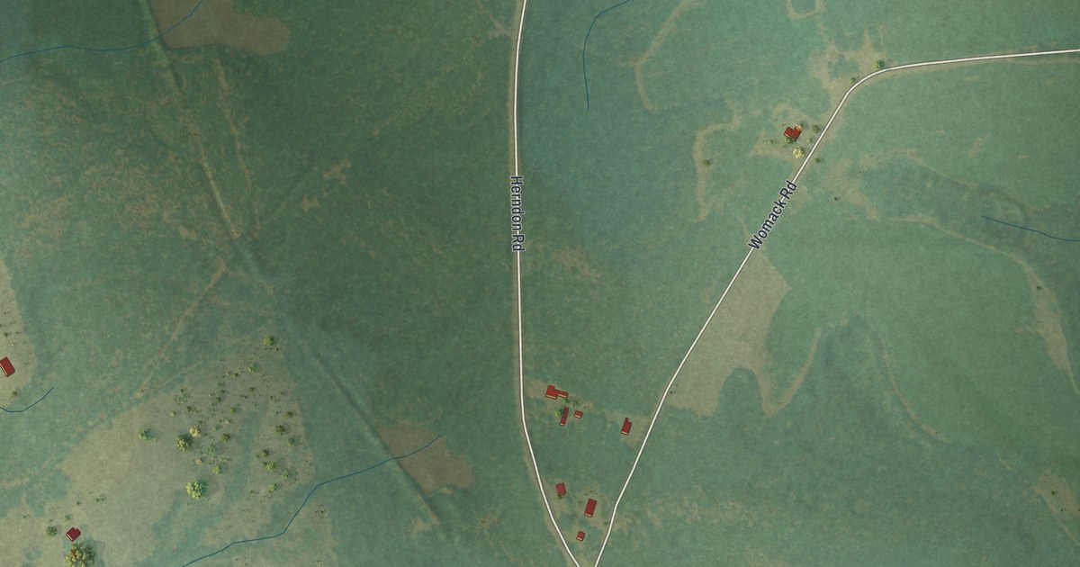 Map of Canoochee, Georgia in 2026