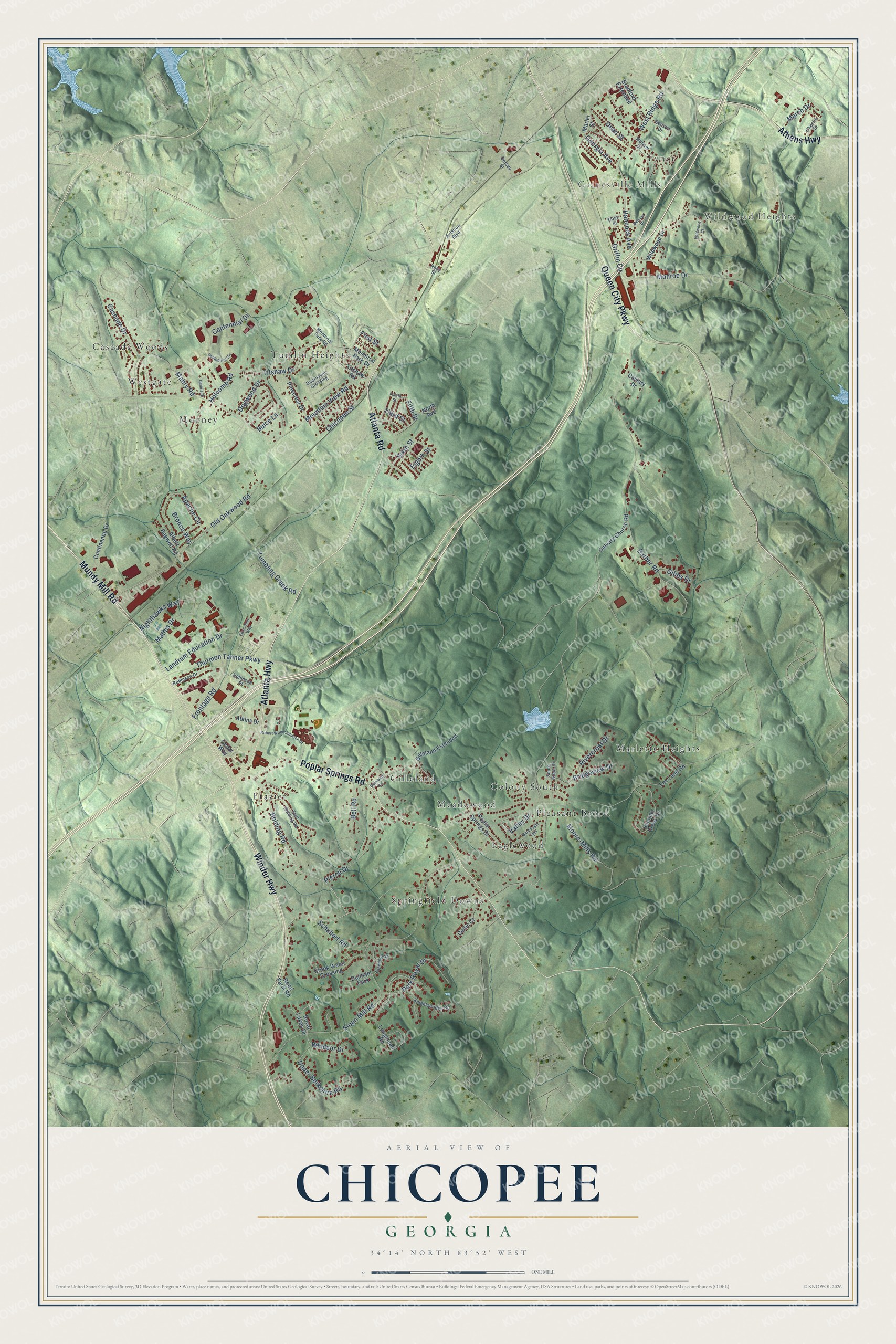 Watermarked full-map preview of Chicopee, Georgia
