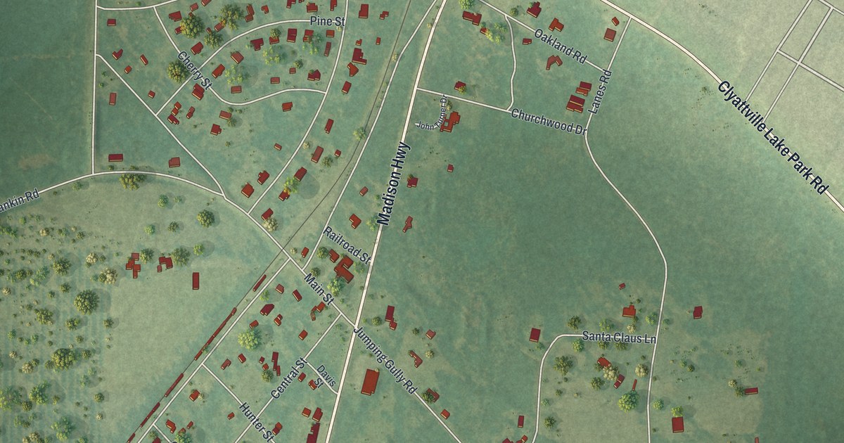 Map of Clyattville, Georgia in 2026