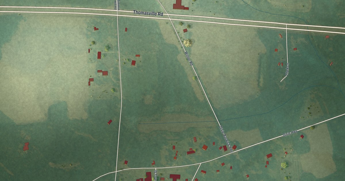 Map of Dixie, Georgia in 2026