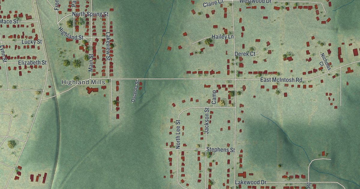 Map of Experiment, Georgia in 2026
