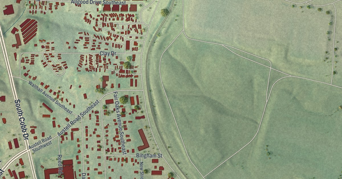 Map of Fair Oaks, Georgia in 2026