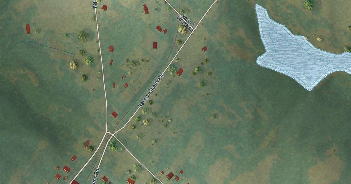 Map of Godfrey, Georgia in 2026