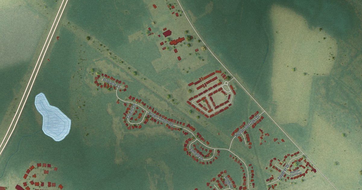 Map of Henderson, Georgia in 2026
