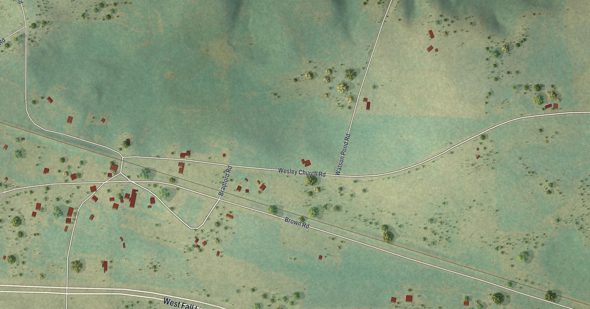 Map of Howard, Georgia in 2026