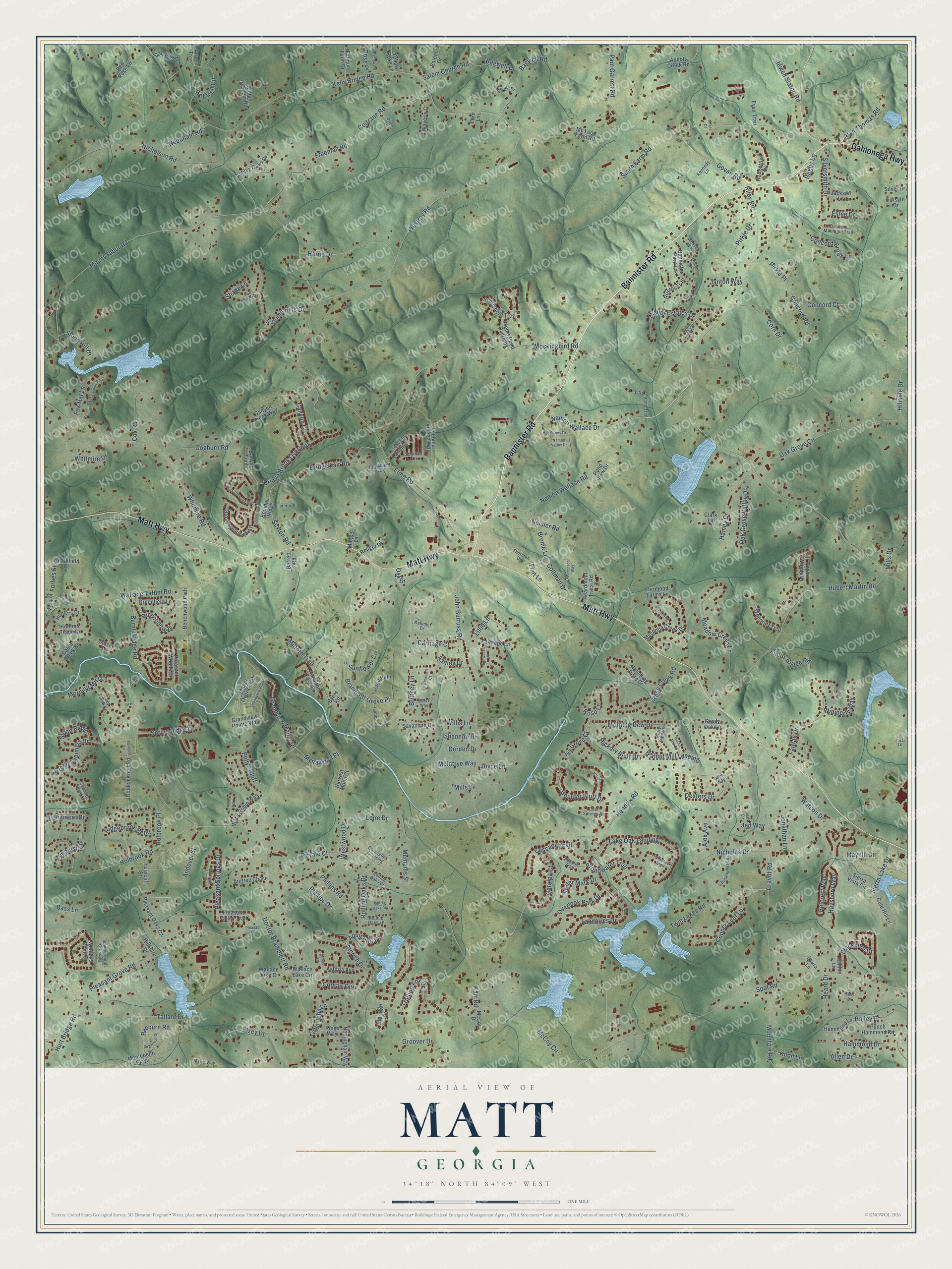 Watermarked full-map preview of Matt, Georgia