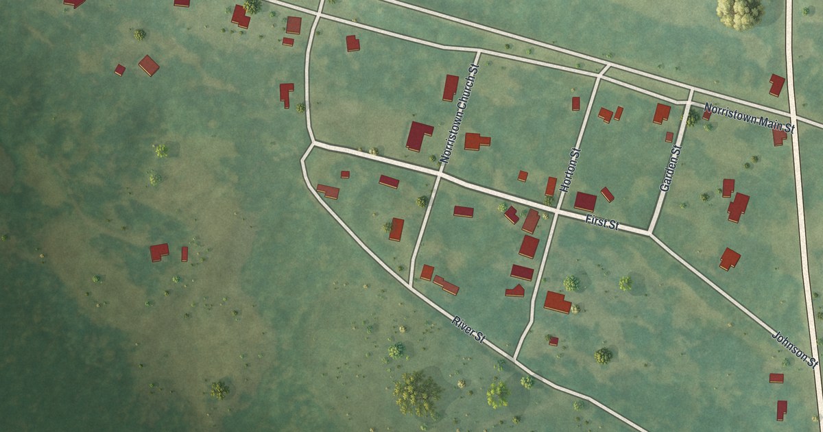 Map of Norristown, Georgia in 2026