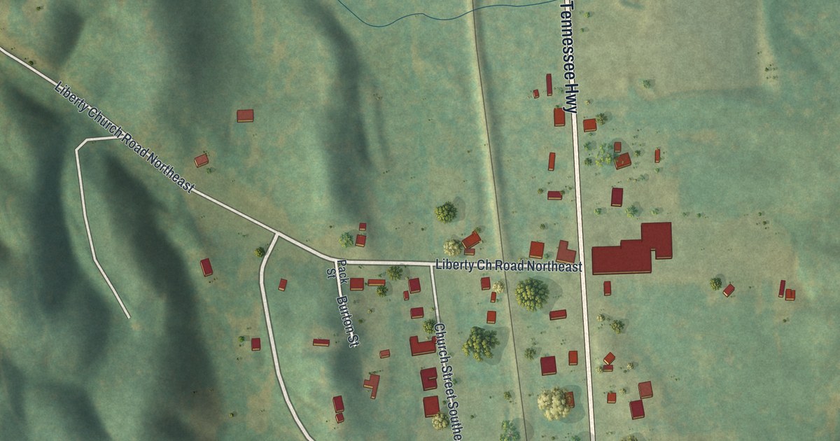 Map of Ranger, Georgia in 2026