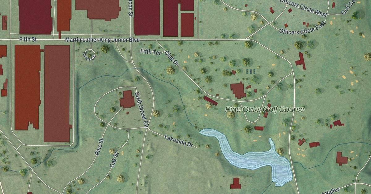 Map of Robins AFB, Georgia in 2026