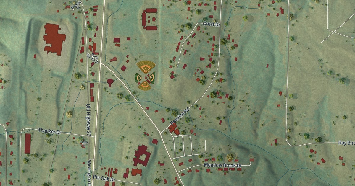 Map of Rock Spring, Georgia in 2026
