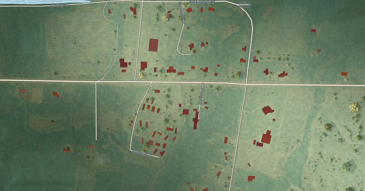 Map of Rockingham, Georgia in 2026
