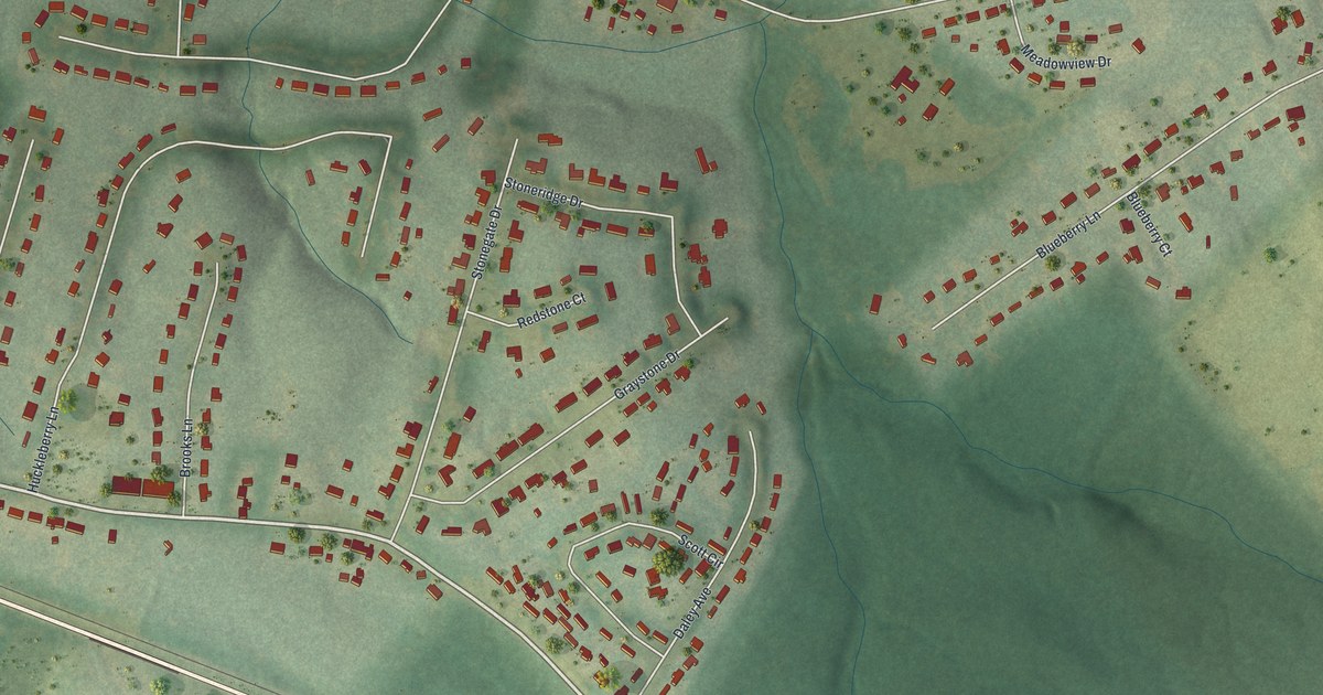 Map of Russell, Georgia in 2026