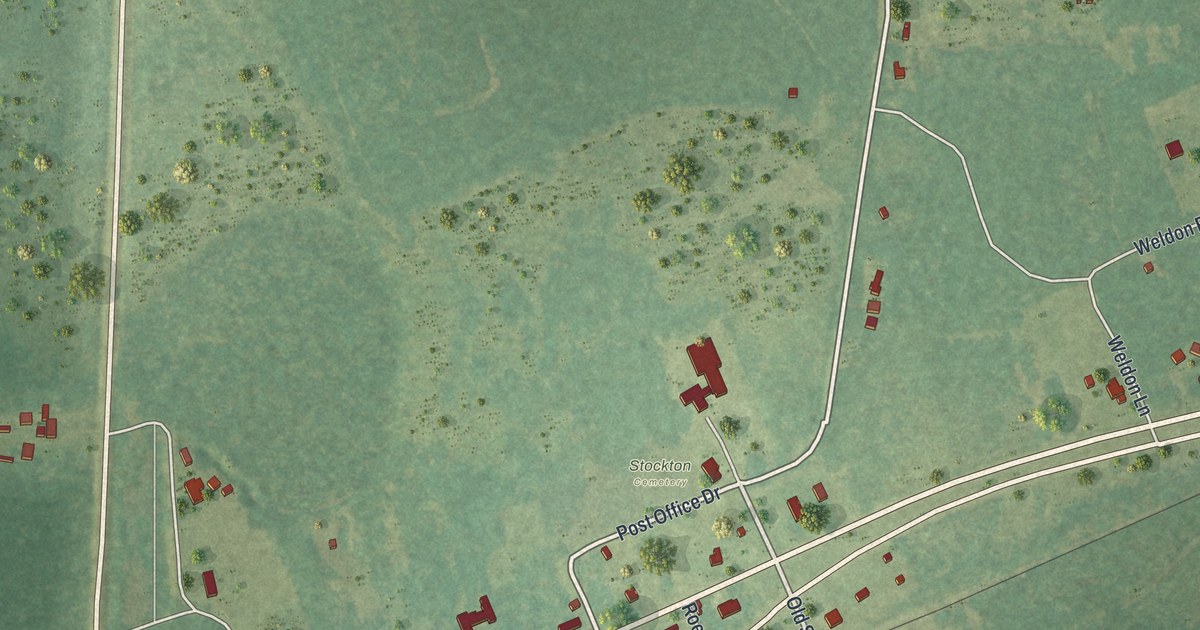 Map of Stockton, Georgia in 2026