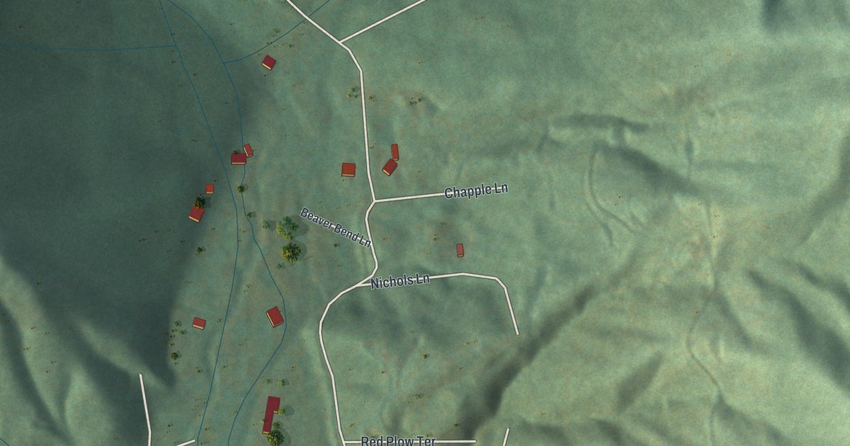 Map of Tate City, Georgia in 2026