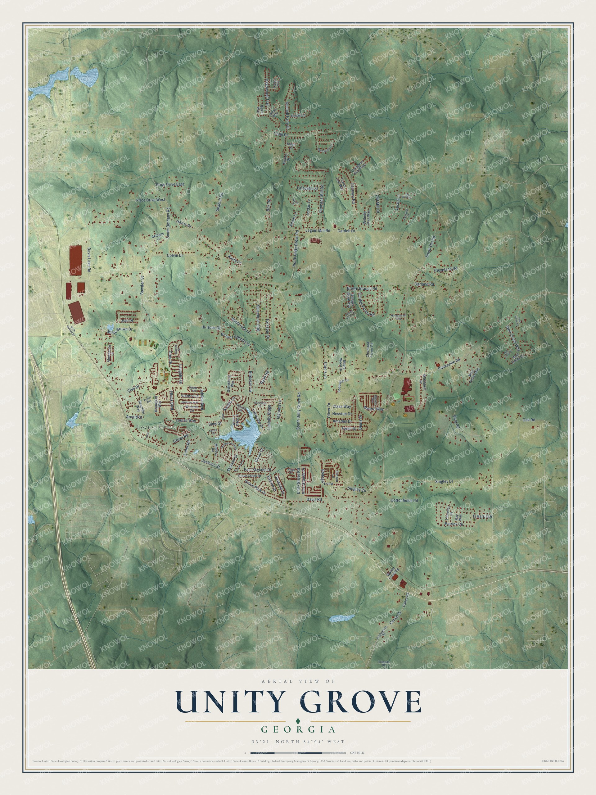 Watermarked full-map preview of Unity Grove, Georgia