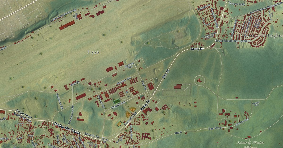Map of Barrigada, Guam in 2026