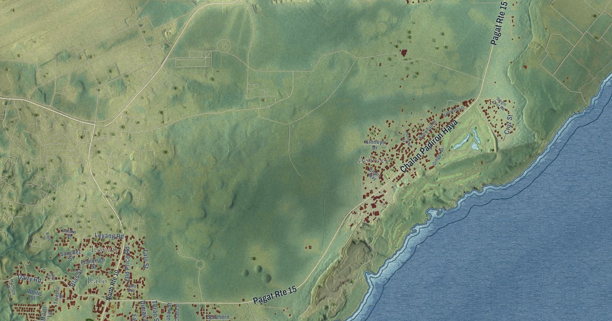 Map of Mangilao, Guam in 2026