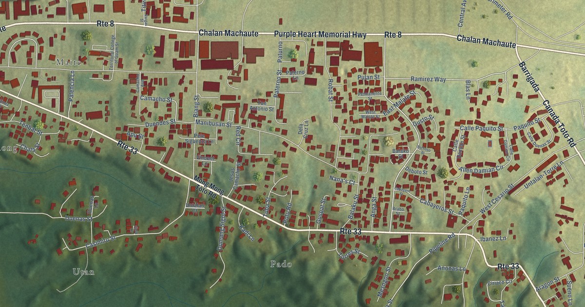 Map of Mongmong-Toto-Maite, Guam in 2026
