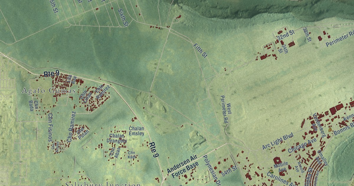 Map of Yigo, Guam in 2026