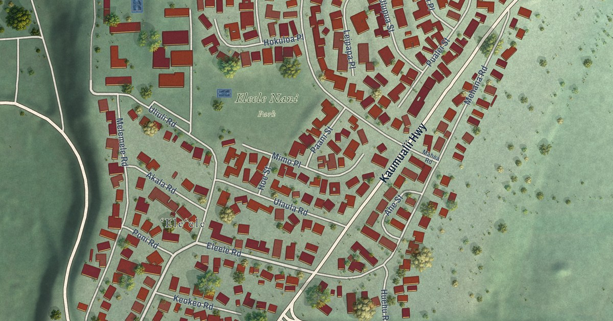 Map of Eleele, Hawaii in 2026