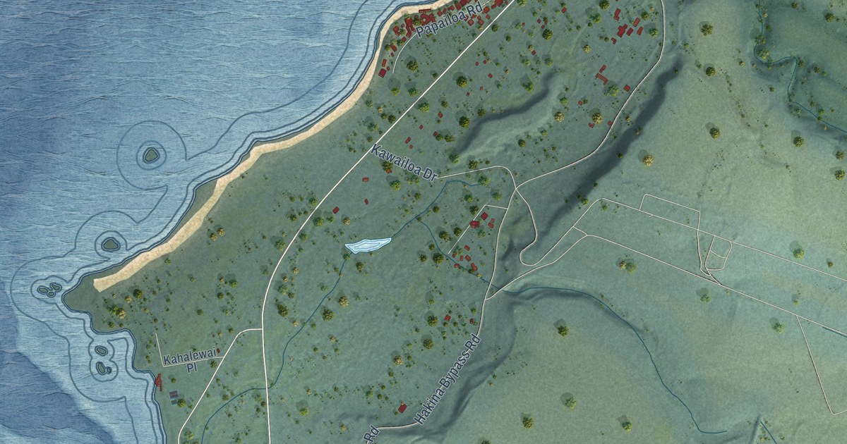 Map of Haleiwa, Hawaii in 2026