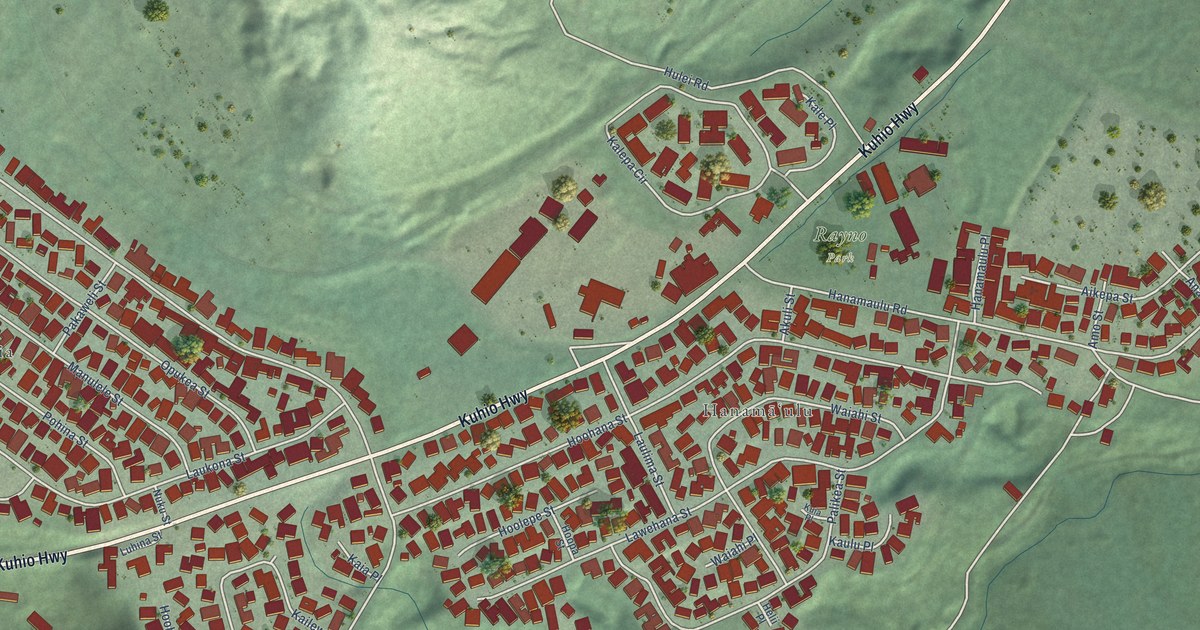 Map of Hanamaulu, Hawaii in 2026