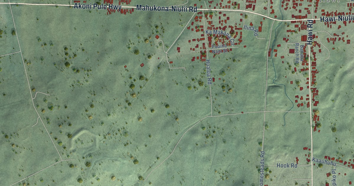 Map of Hawi, Hawaii in 2026