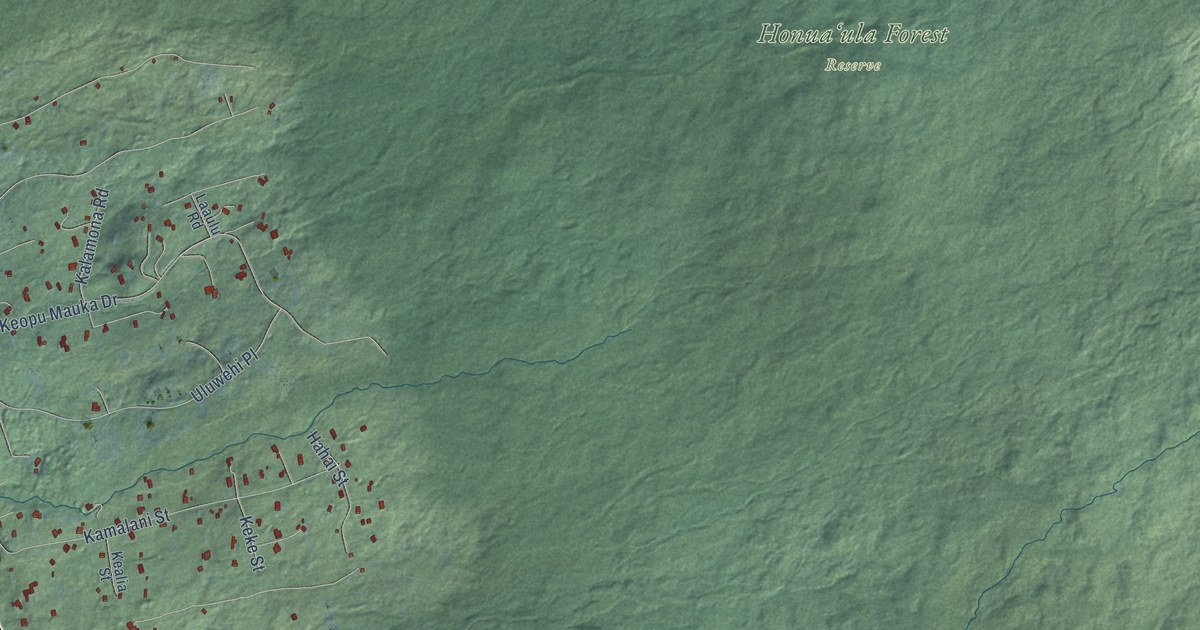 Map of Holualoa, Hawaii in 2026