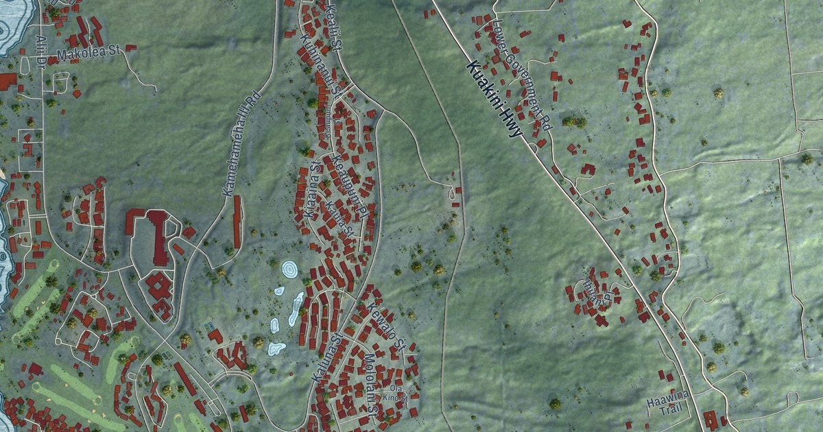 Map of Kahaluu-Keauhou, Hawaii in 2026