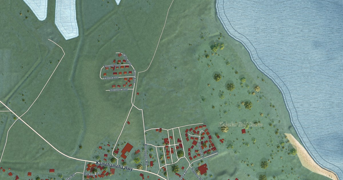 Map of Kahuku, Hawaii in 2026
