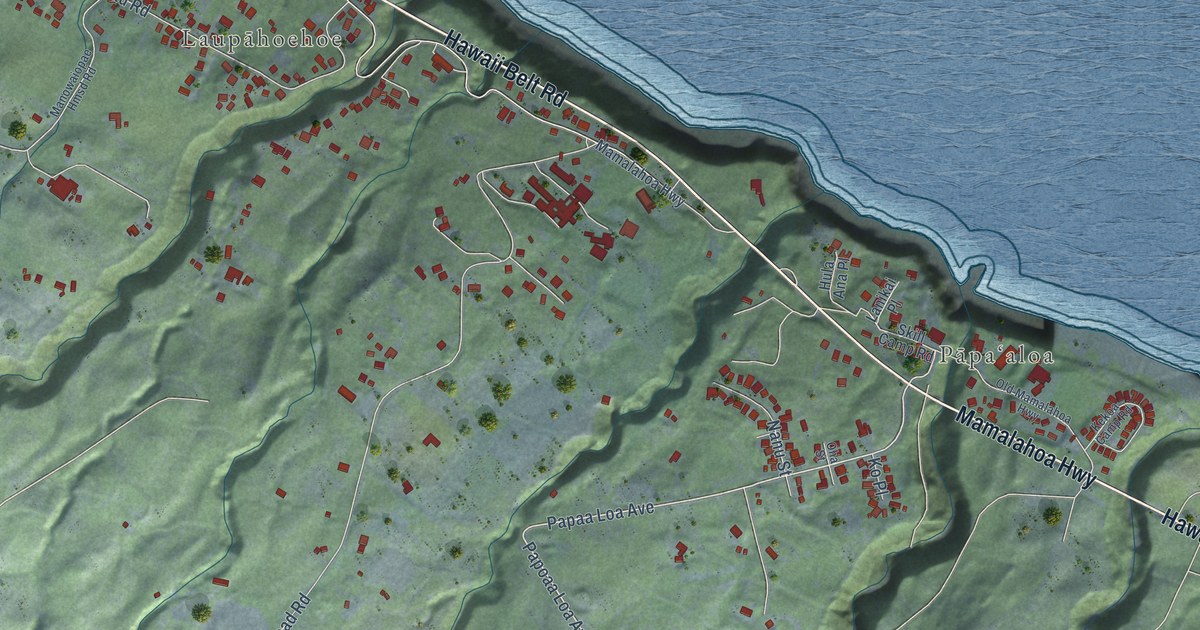 Map of Laupahoehoe, Hawaii in 2026