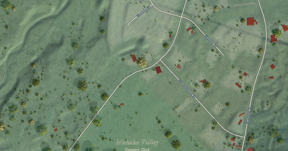 Map of Makaha Valley, Hawaii in 2026