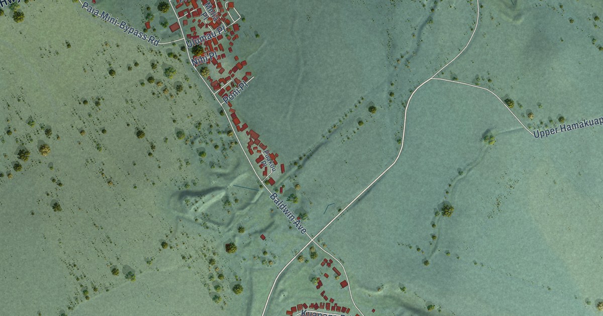 Map of Paia, Hawaii in 2026