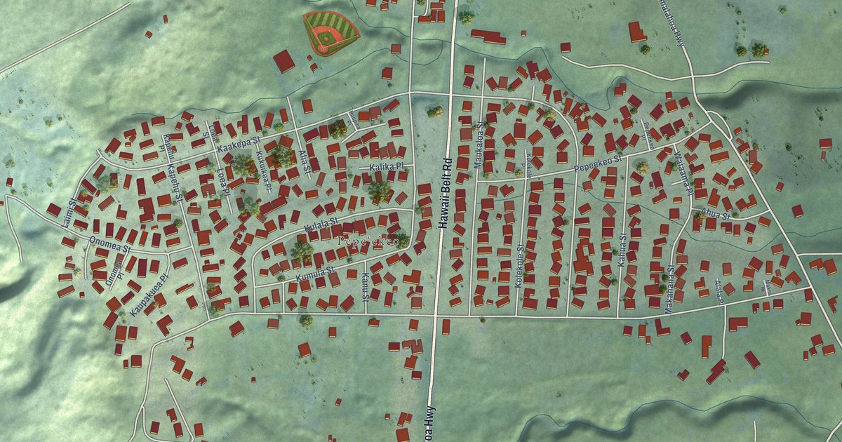 Map of Pepeekeo, Hawaii in 2026