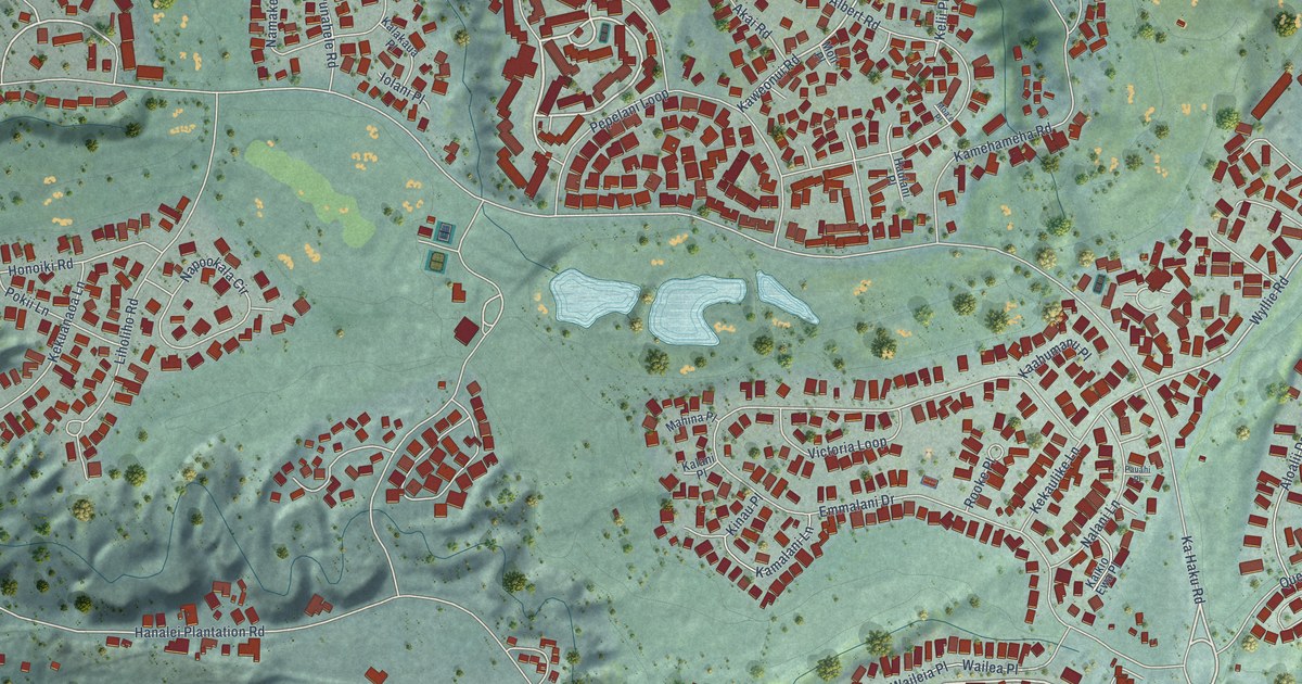 Map of Princeville, Hawaii in 2026