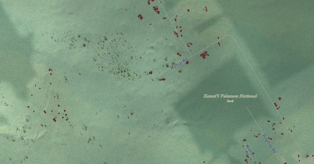Map of Volcano, Hawaii in 2026