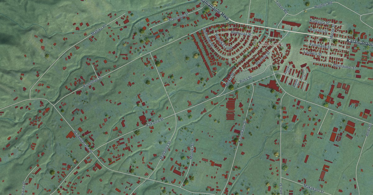 Map of Waimanalo, Hawaii in 2026