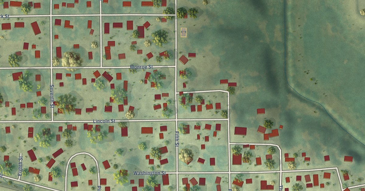 Map of Ainsworth, Iowa in 2026