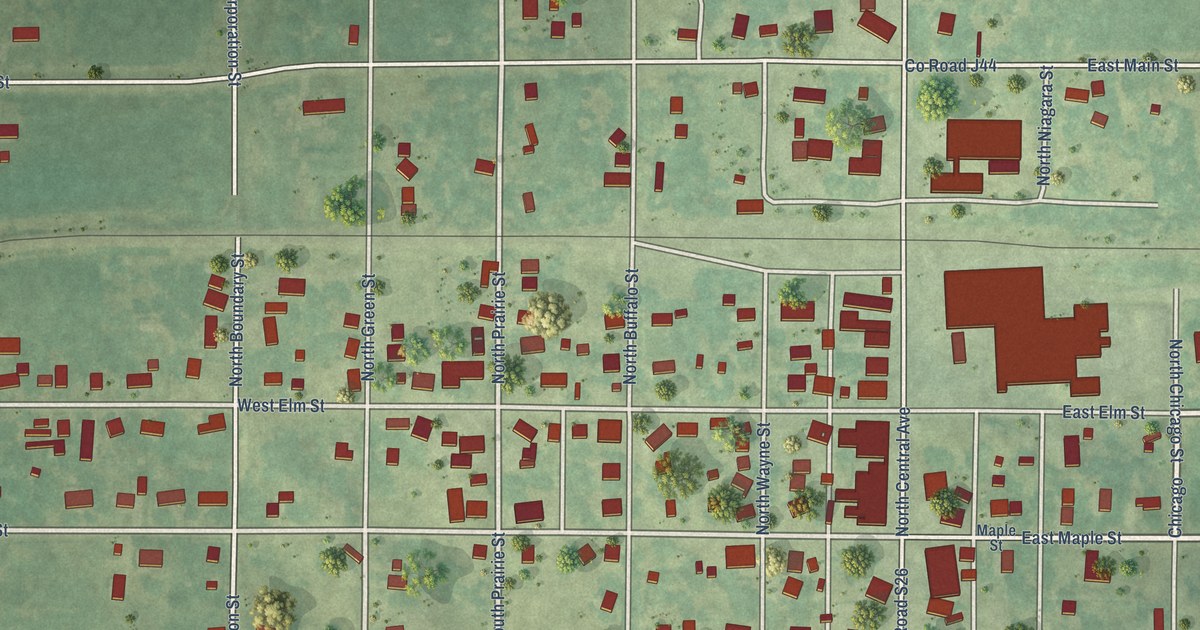 Map of Allerton, Iowa in 2026