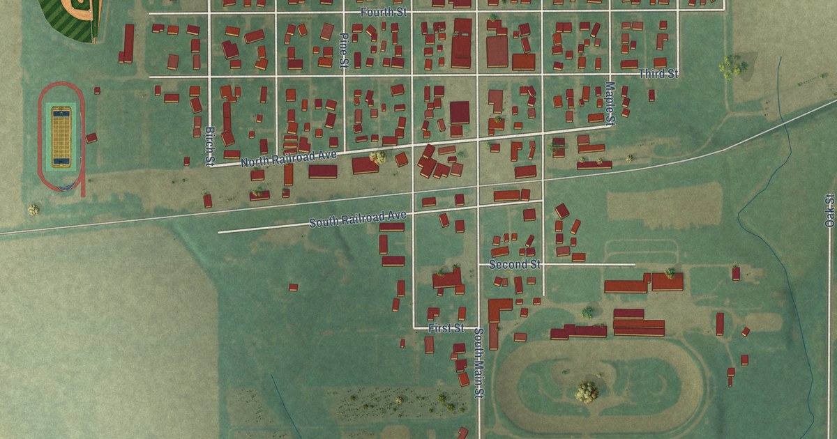 Map of Allison, Iowa in 2026