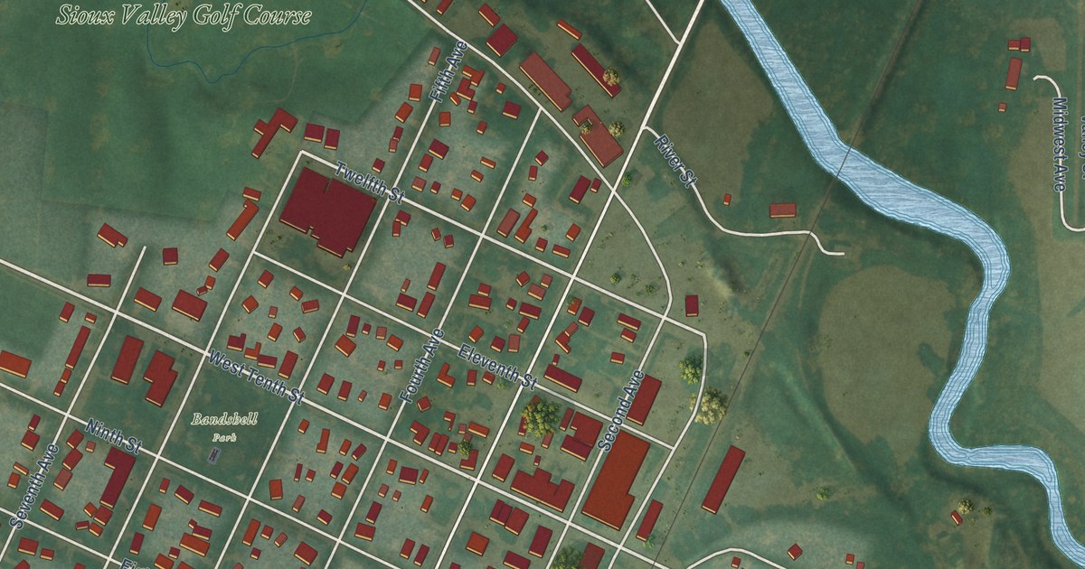 Map of Alton, Iowa in 2026